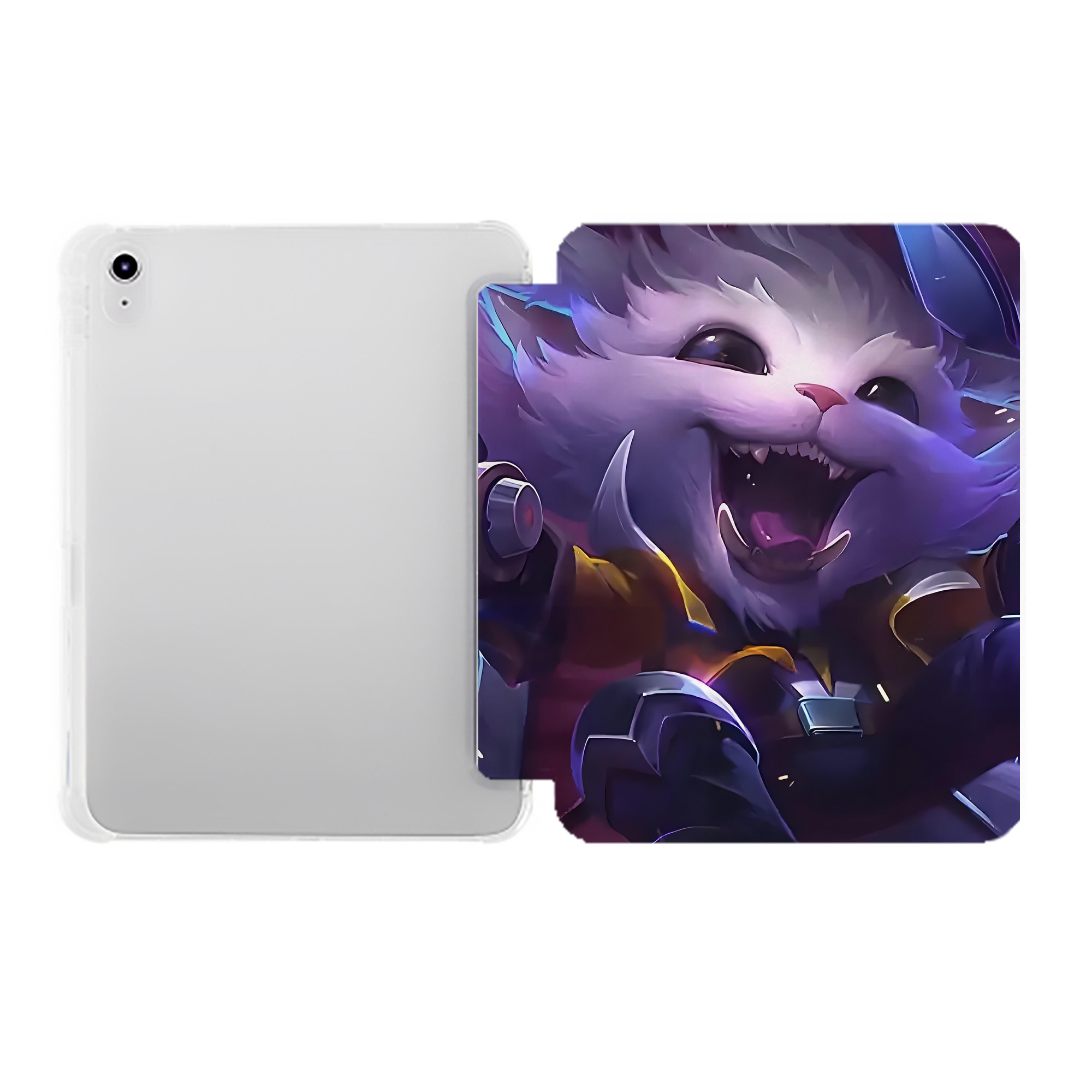 （画像用） リーグ・オブ・レジェンド League of Legends LOL IPad ケース ペン収納付き 三つ折りスタンド PUレザー×シリコン 対応機種9.5/10.5/10.9インチ